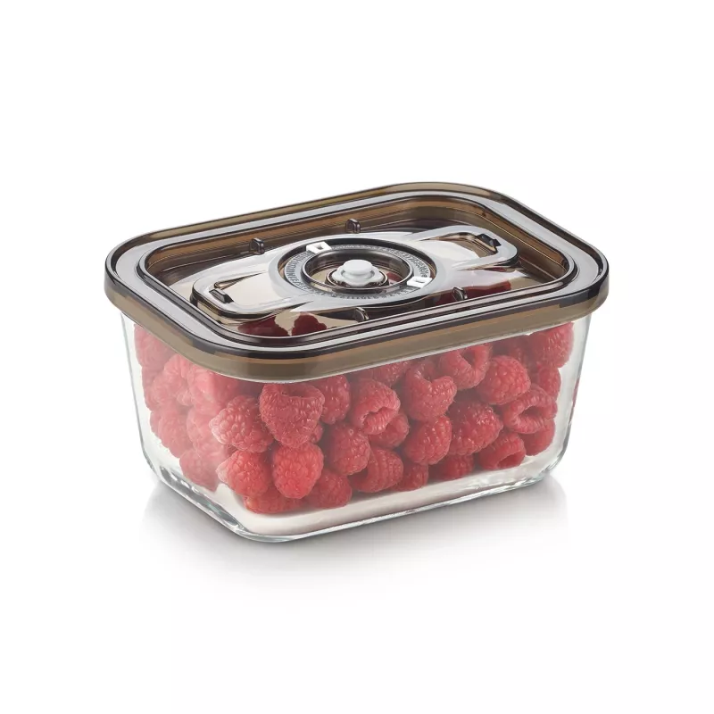 Caso glazen vacuümcontainer met kunststof deksel | VacuBoxx Eco M | transparant