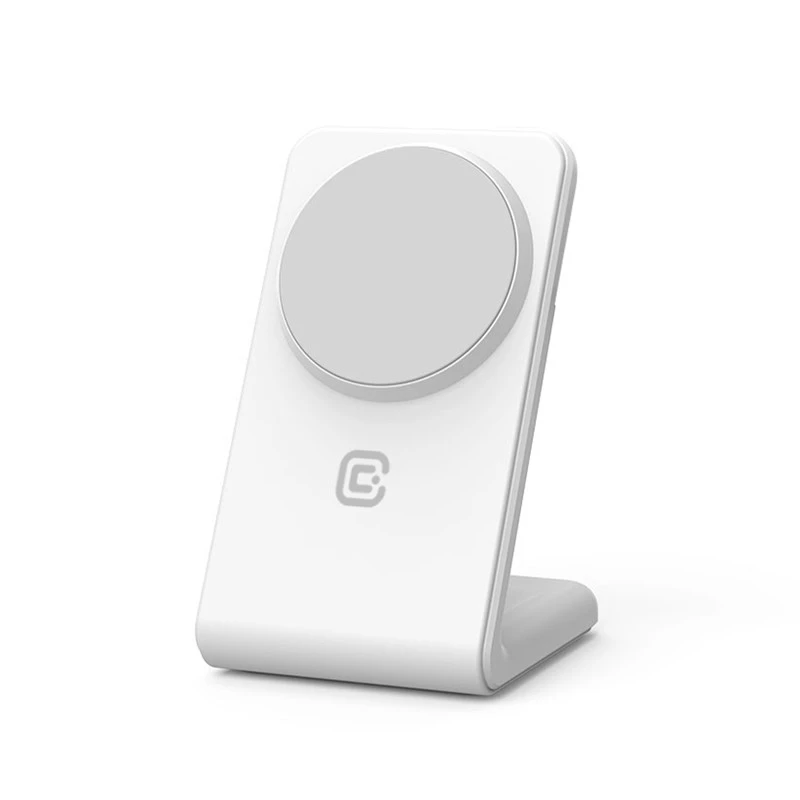 Draadloze oplader Crong CRG-MSS-WHT 10W snelladen voor Qi-compatibele apparaten
