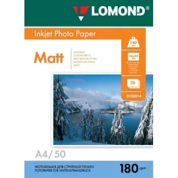 Lomond foto-inktjetpapier mat 180 g/m² A4, 50 vel