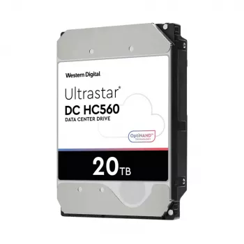 WD Ultrastar DC HC560 - harde schijf - 20TB - intern - 3.5 (8,9 cm) - SATA 6Gb/s - 7200 tpm - buffer: 512MB (0F38785)