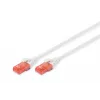 Netwerkkabel Digitus CAT 6 U/UTP Patchkabel RJ-45 Cat6 3m wit