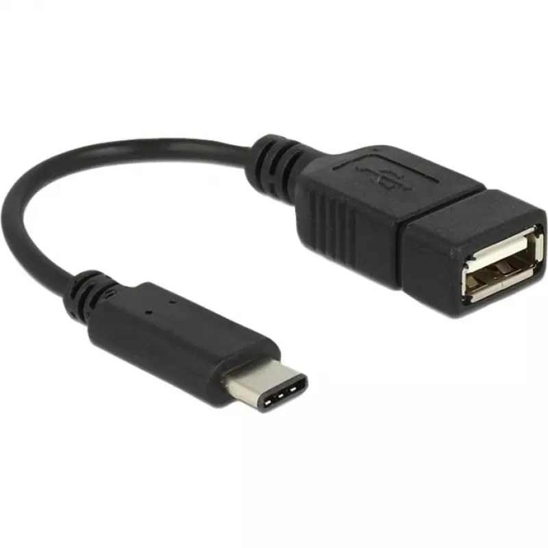 USB-kabel DeLOCK 65579 USB 2.0 0,15 m USB C USB A zwart