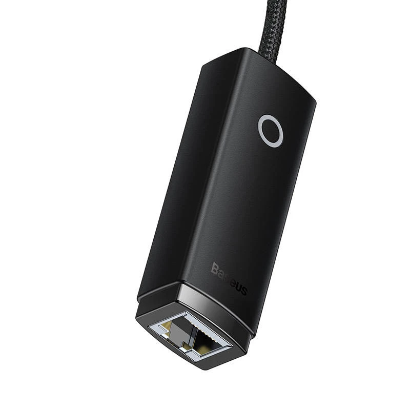 Netwerkadapter Baseus Lite Series USB-C naar RJ45 (zwart)