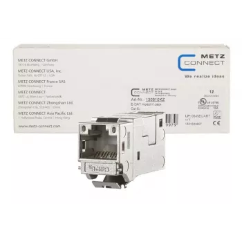 RJ45-bus METZ CONNECT 130910KZ Zilver bus 12 stuks