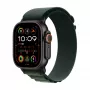 APPLE Watch Ultra 2 GPS + Cellular 49mm Black Titanium Case met Dark Green Alpine Loop - Large