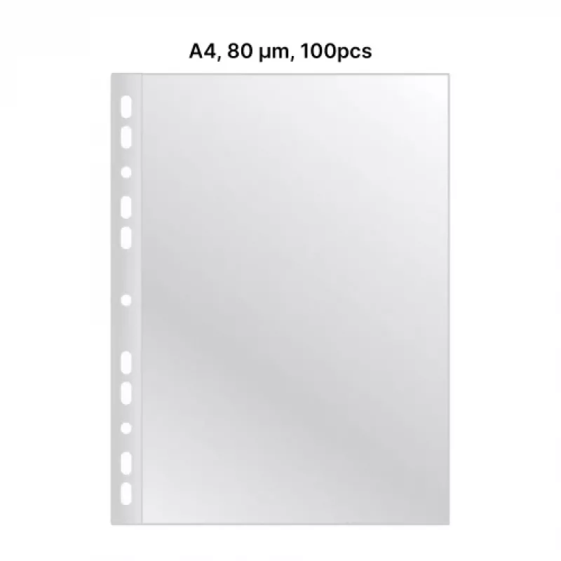 AD Class insteekhoezen Cristal Clear A4 80 micr., 100 stuks