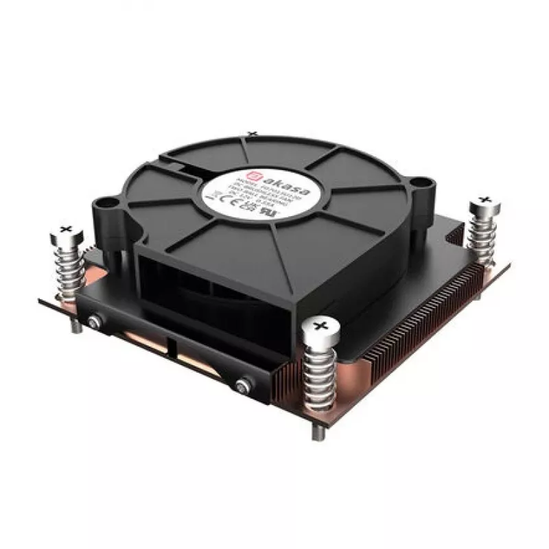 CPU-koeler Akasa AK-CC7406BP01 voor Intel LGA 1700, koperen heatpipe-koeler