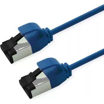 ROLINE S/FTP Patchkabel Cat.8.1, slank, PoE, blauw, 5 m (21.15.3445)