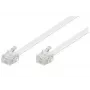 Telefoonkabel Microconnect MPK191W RJ-11 standaard 15 m wit
