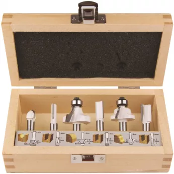 Makita - freesbitset - voor kunststof, massief hout - 6 stuks (D-53540)