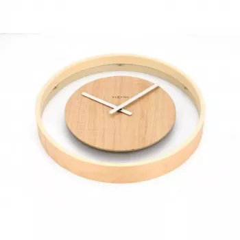 NeXtime klok 3046 Wood Loop, Ø30 cm, wand, hout