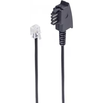 shiverpeaks ®-BASIC-S--TAE F-stekker naar Western-stekker 6/4, importtelefoon, 10 m (BS70100-)