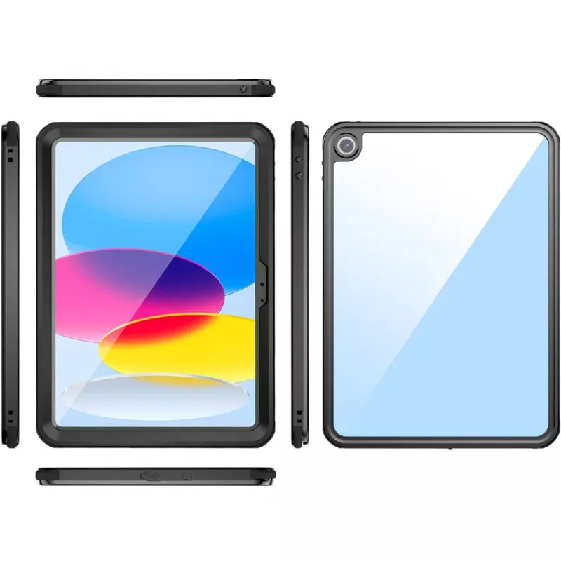 Backcover 4smarts Stark 27,7 cm (10,9 inch) zwart transparant voor iPad 10e gen.