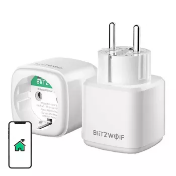 Slimme stekker BlitzWolf BW-SHP15 ZigBee 3680W — inbouw WLAN-/ZigBee-compatibele stekker