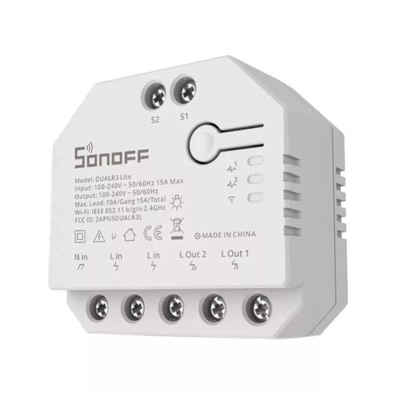 Sonoff Dual R3 Lite slimme schakelaar