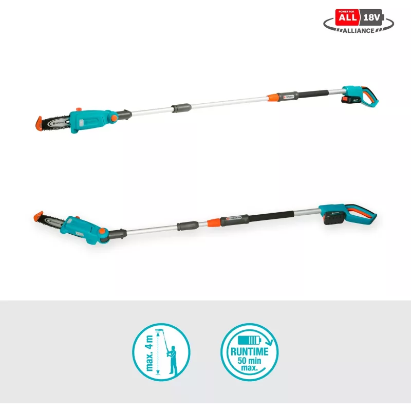Gardena TCS 20 / 18V P4A 5 cm lithium-ion zwart blauw oranje