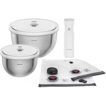 Vacuüm vershouddozen-set ZWILLING Fresh&Save Bowl Starter Set 9-delig RVS