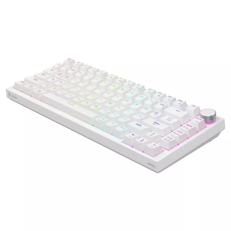 Savio ASTRAL WHITE JADE toetsenbord gaming USB QWERTY US International