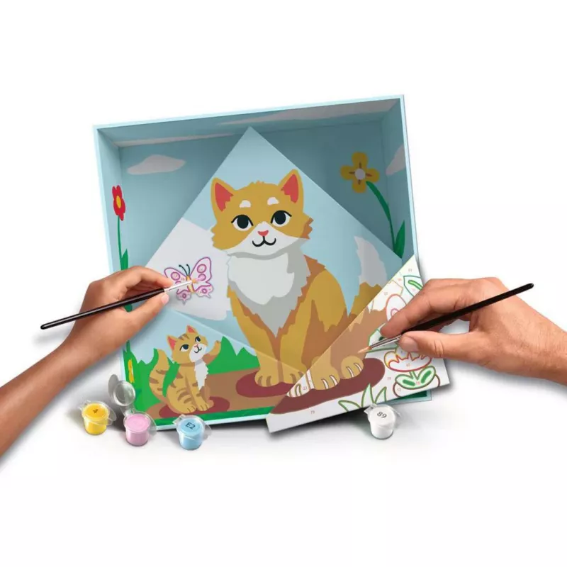 Schilderset Ravensburger CreArt Do it together — kattenmodel, samenschilderset