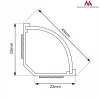 Maclean MCTV-575 vloerkabelafdekking, 1,5 m, 43 x 23 mm, hoogte 23–32 mm, wit, met plakband