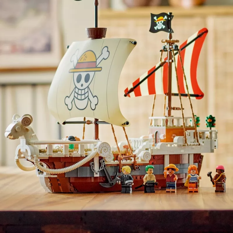 LEGO-set The Going Merry piratenschip 75639 — One Piece steenmodel
