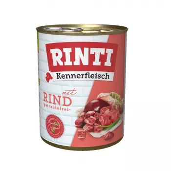 RINTI Kennerfleisch rund - nattenvoer voor honden - 800 g