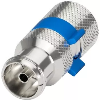 Easy-installation IEC/Koax-doos (zilver/blauw, 6,5 - 8,0 mm)
