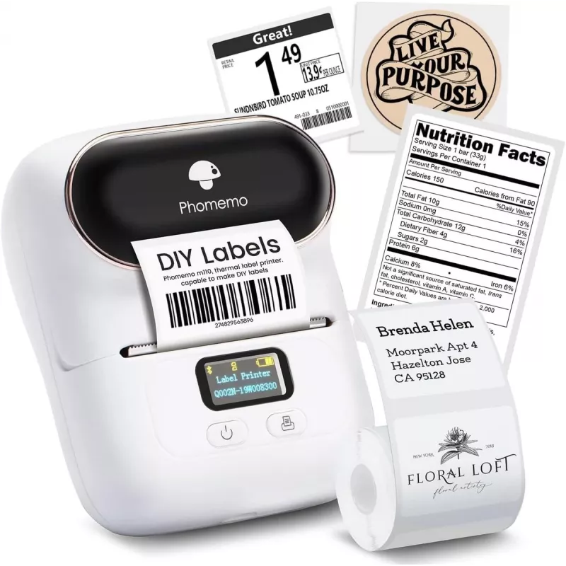 Extralink mini-labelprinter | mini-printer | wit
