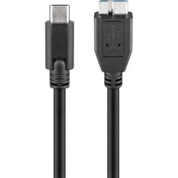 Wentronic goobay - USB-kabel - Micro-USB Type-B (stekker) naar USB-C (stekker) - USB 3.1 - 60 cm - omkeerbare C-stekker (67995)
