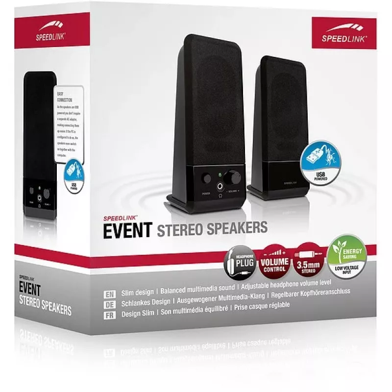 Luidspreker SPEEDLINK EVENT zwart bedraad 5 W