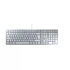 CHERRY KC 6000 toetsenbord slank universeel USB QWERTZ Duits zilver