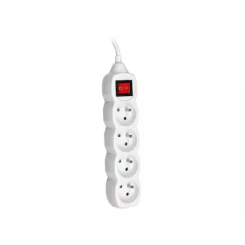PowerWatch 3 m (4 stopcontacten) wit met aan/uit-schakelaar