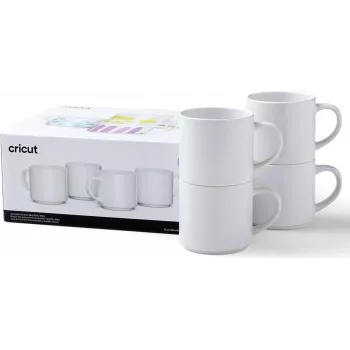Cricut 2009392 mok 300 ml wit 4 stuks (2009392)