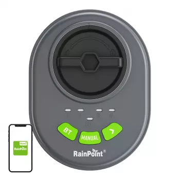 Beregeningsregeling RainPoint HIC406B — 4-zone Bluetooth-app-bediening