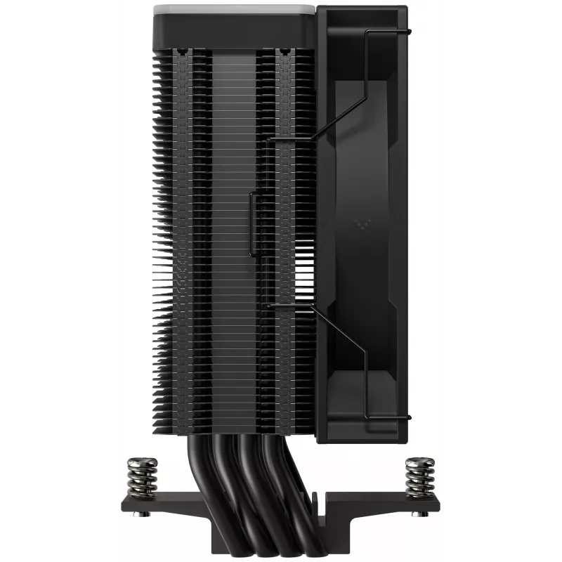 Ventilator DeepCool AG400 BK ARGB V2 120 mm zwart — 120 mm CPU-koelventilator met hydraulisch lager, multi-socket ondersteuning
