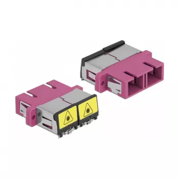 Glasvezelkoppeling DeLOCK 86896 SC duplex bus naar SC duplex bus multimode violet
