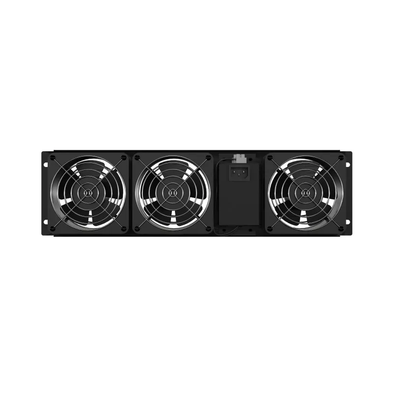 Ventilatiepaneel LANBERG AK-1506-B 19 inch met 3 ventilatoren 230V zwart