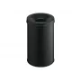 Afvalemmer rond staal zwart Durable 330601
