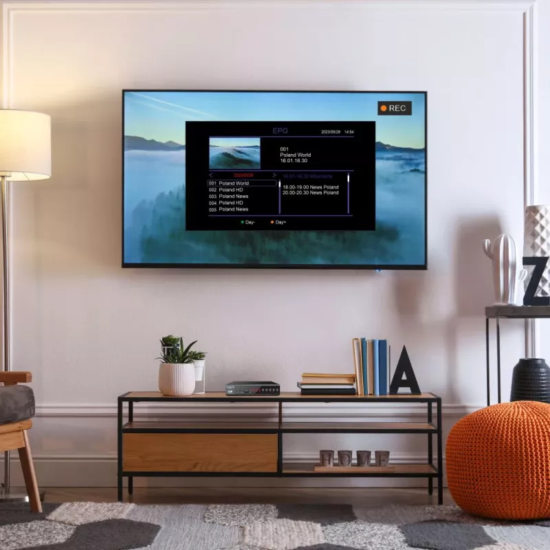 Digitale tv-receiver MANTA DVBT025PRO DVB-T2 full-hd-ondersteuning USB-opname
