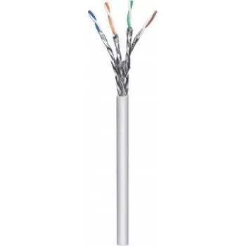Intellinet Network Bulk Cat7-kabel, 23 AWG, massieve draad, 100 m, grijs, koper, S/FTP, LSZH, CPR-Dca geclassificeerd, rol