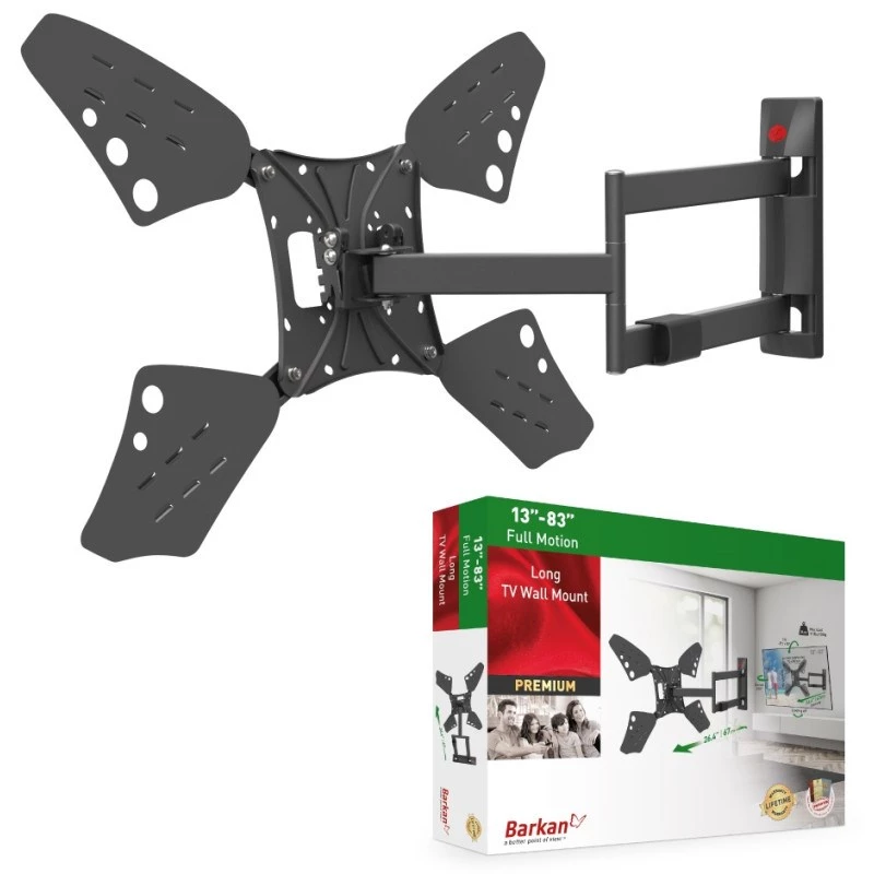 Bevestigingssysteem Barkan 3400L 70 inch zwart maximaal gewicht 40 kg