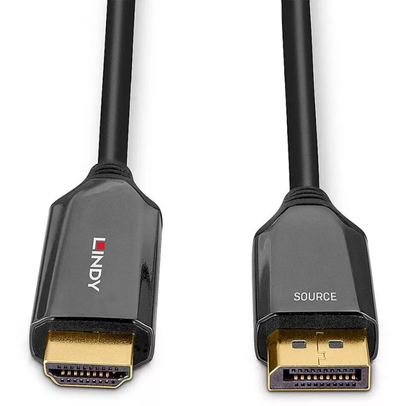 Lindy 3m actieve DisplayPort 1.4-naar-HDMI 8K60-kabel, 3 m, DisplayPort, HDMI, stekker, stekker, recht