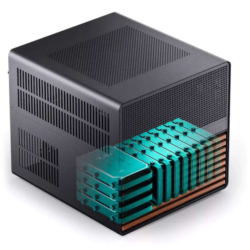 Jonsbo N5 NAS-behuizing, E-ATX - zwart