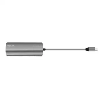 LogiLink USB 3.2 Gen2-hub 7+1-poorts 2x USB-A 5x USB-C PD 100W aluminium