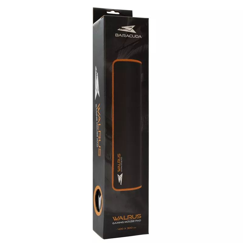 Muispad Baracuda BGMP-021 Walrus zwart/oranje 400x300 L