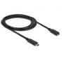 USB-kabel DeLOCK SuperSpeed USB 3.2 Gen 1 2 m USB-C zwart