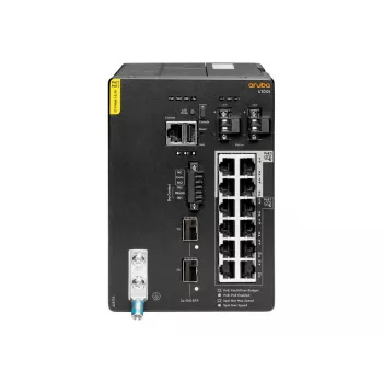 Hewlett Packard Enterprise HPE Aruba 4100i - switch - 8 x 10/100/1000 (PoE Class 4) + 4 x 10/100/1000 (PoE Class 6) + 2 x SFP+ - DIN-railmontage - PoE Class 4 / PoE Class