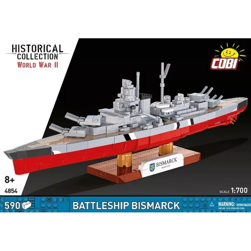 Bouwset Cobi slagschip Bismarck model, 590 onderdelen