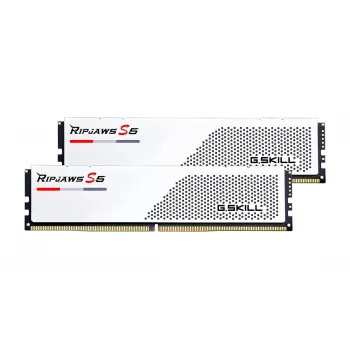 DIMM 32 GB DDR5-5600 (2x 16 GB) dual-kit, geheugen wit, F5-5600J4040C16GX2-RS5W, Ripjaws S5, INTEL XMP