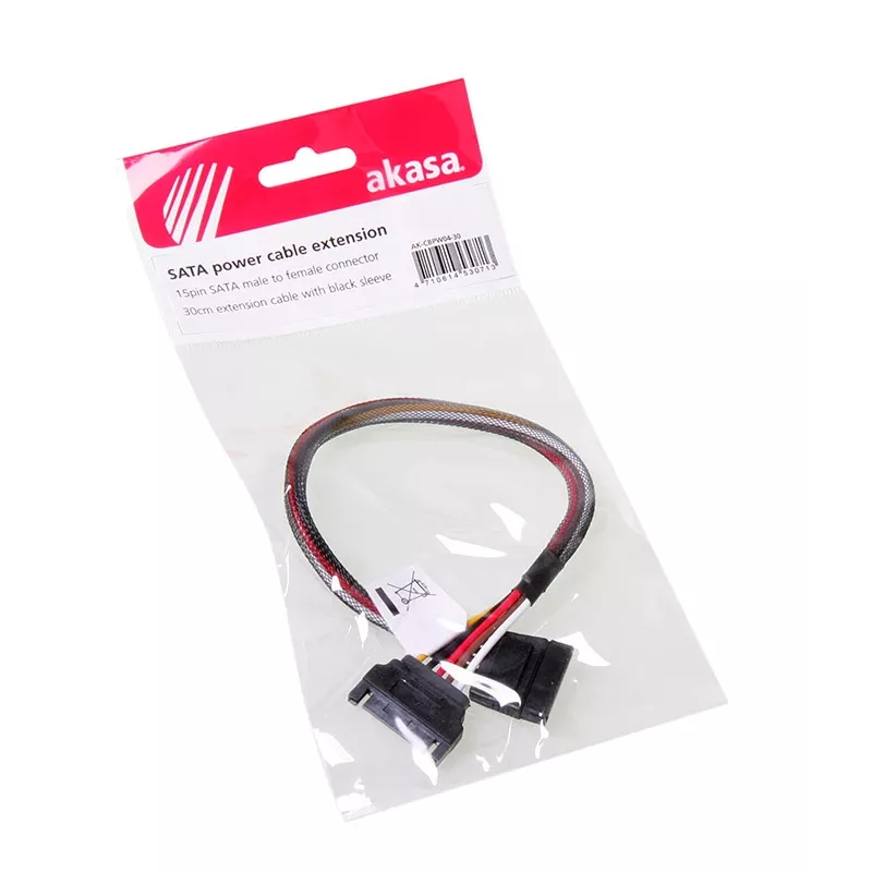 SATA-stroomverlengkabel Akasa AK-CBPW04-30 0,3 m